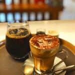 EARLY BLOOMER - HOT ティラミス・ラテとアイスコーヒー