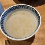 そばと酒 えもり - 蕎麦湯