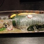 かしま - イカ刺身2杯目