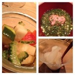 器楽亭 - ⑨能登のイシルに漬けたピクルス　⑩赤出汁のお椀　⑪ソルベ