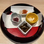 おたる政寿司 - 【小樽】
            花籠前菜盛り合わせ