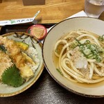 うどん 太三郎 - えびミニ天丼セット900円