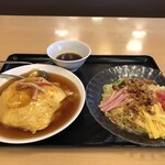 台湾料理 錦味源 - 料理写真:天津丼&台湾冷麺¥980