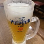 上海縁 - 生ビール（中）〜税込298円