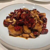 四川豆花飯荘 東京店 - 甘くて辛い車海老のとうがらし炒め