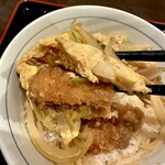 Mekikinoginji - アジフライの卵とじ丼　揚げたてのアジフライ！