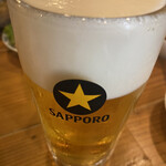立川やきとん - 生ビールにサッポロ黒生がある喜び