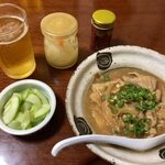 やま山らーめん - もつ煮　￥500