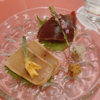 日本料理秀たか - 鮪とカジキマグロの漬け