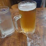 金時食堂 - 焼酎ダブルロック 生ビール