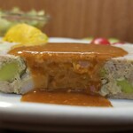 キッチン ブルー グローブ - テリーヌは気持ち分厚いです、ソースもたっぷり