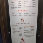 ニューくまもと亭 - メニュー