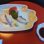 東京 芝 とうふ屋うかい - 本日の湊より(まぐろ、たい、たちうお)