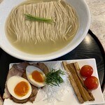 出汁そば 誇道 - 誇道らーめん(塩)@1,050円大盛り+150円+味卵@150円