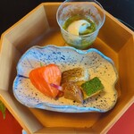 東京 芝 とうふ屋うかい - 鮑とうみそうめんなど