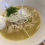 出汁そば 誇道 - 誇道らーめん(塩)@1,050円&ローストポークと炙りチャーシュー丼@600円(セット価格)