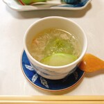 川豊別館 - 白瓜の饅頭蟹の餡掛け茶碗蒸し
