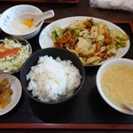 菜香楼 - 回鍋肉定食 1100円