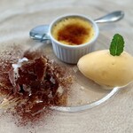 ビストロ　エミュリシエ - チョコレートムース/ 柑橘のジェラート/ クレームブリュレ