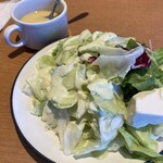 シズラー - 一回目　野菜とトーフ。コーンスープ