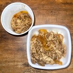 吉野家 - 肉だく牛丼（並盛）【621円（税込）】