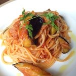 イタリアンカフェ ボスコ - ナスのトマトソース パスタ