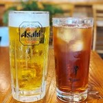 スカスカ - 生ビール&ウーロン茶