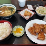 Chuukaryouri Fukusen Gyouza - 唐揚げ定食ご飯大盛り