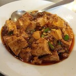 芙蓉菜館 - 葉ニンニク入り麻婆豆腐
