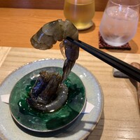 旬華 なか村 - 海老の紹興酒漬け