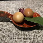 Kunseinihonshu Ozu Ya - ウズラ卵の燻製〜♪