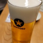 焼鳥専門 ぎんねこ - ・生ビール札幌黒ラベル660円