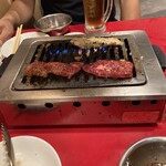 Yakiniku Kokokara - 黒毛和牛のカルビと塩レモン豚トロ