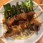 Yakitori Yokochou - この3種はタレで