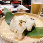 Onigiri Nenguya - おにぎりは、辛子高菜と焼きサバをチョイス☆