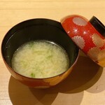 寿司 藤やま - あおさの味噌汁