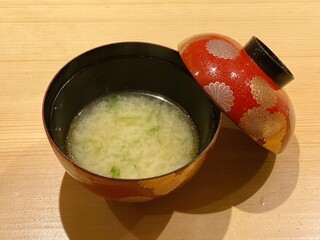 寿司 藤やま - あおさの味噌汁