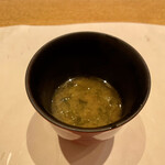 鮓 きずな - 白身魚 あら骨 三重県 あおさのり 赤出汁