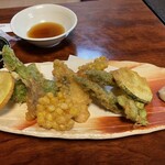 志天 - 旬の野菜の天ぷら盛り合わせ