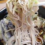 立喰そば かしやま - 細目ながらしっかりした「そば」です