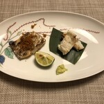 ななせ - カマスのカラスミ焼き　穴子の白焼き