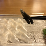 ななせ - 穴子のお造り　皮