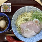 中華そば 麺ノ花 - 味玉つけ麺大盛(醤油)