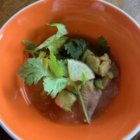 The lounge on the water - トルティーヤスープ（ライム乗せてます）