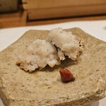 天婦羅 みやしろ - 鱧の炭火焼き