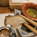 天婦羅 みやしろ - アワビ