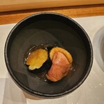 天婦羅 みやしろ - 揚げ茄子と合鴨のじぶ煮