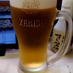 Kaitenzushi Misaki - 生ビール　２杯め