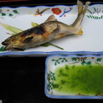 葉山 日影茶屋 - 日影茶屋　焼物（鮎炭火焼き蓼酢）