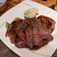 旬菜ステーキ処 らいむらいと - 「和牛モモ肉和風ローストビーフ150g」